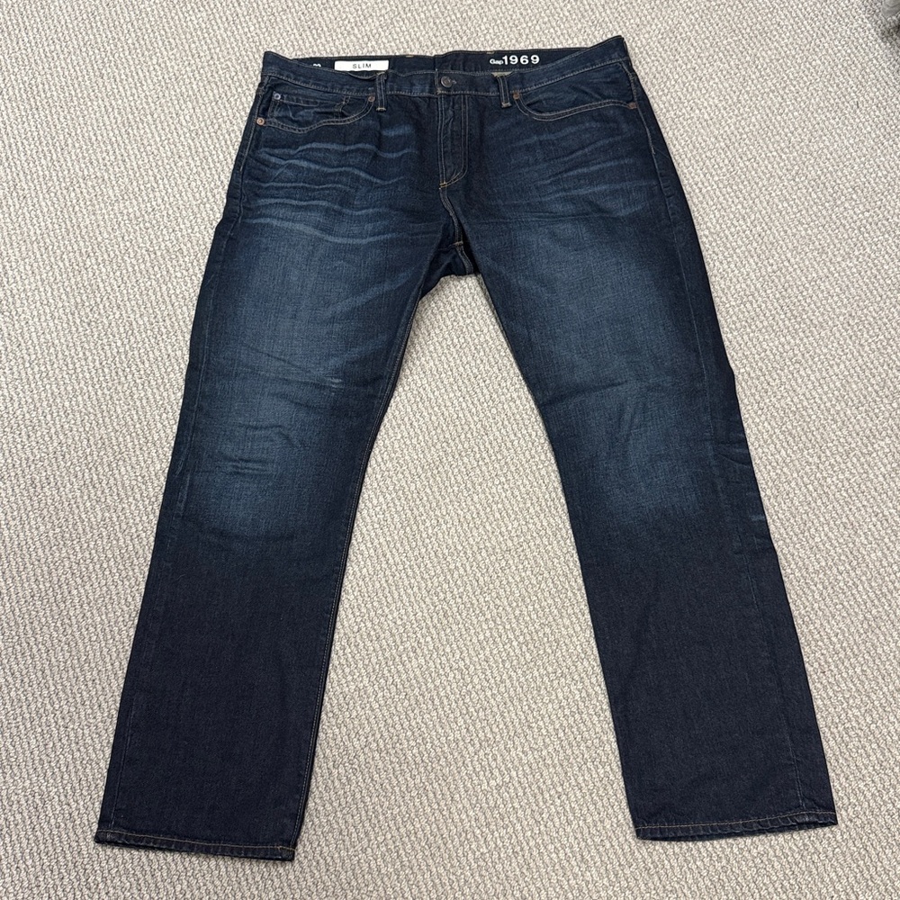 Men's Gap 1969 Slim Jeans, Size 38 x 32